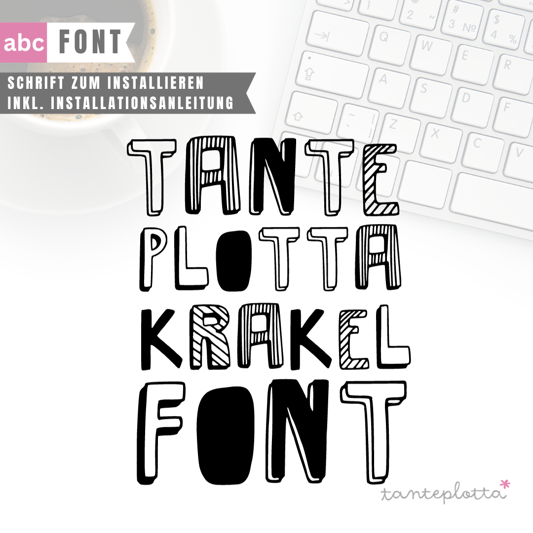 Krakelfont_tanteplotta Font