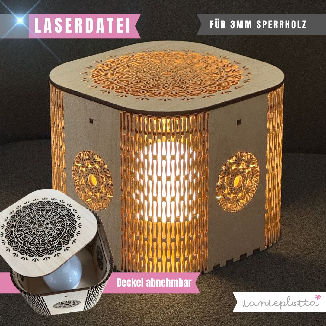 Lichtbox_Mandala Laserdatei "Lichtbox Mandala" 2 Größen – Bild 1