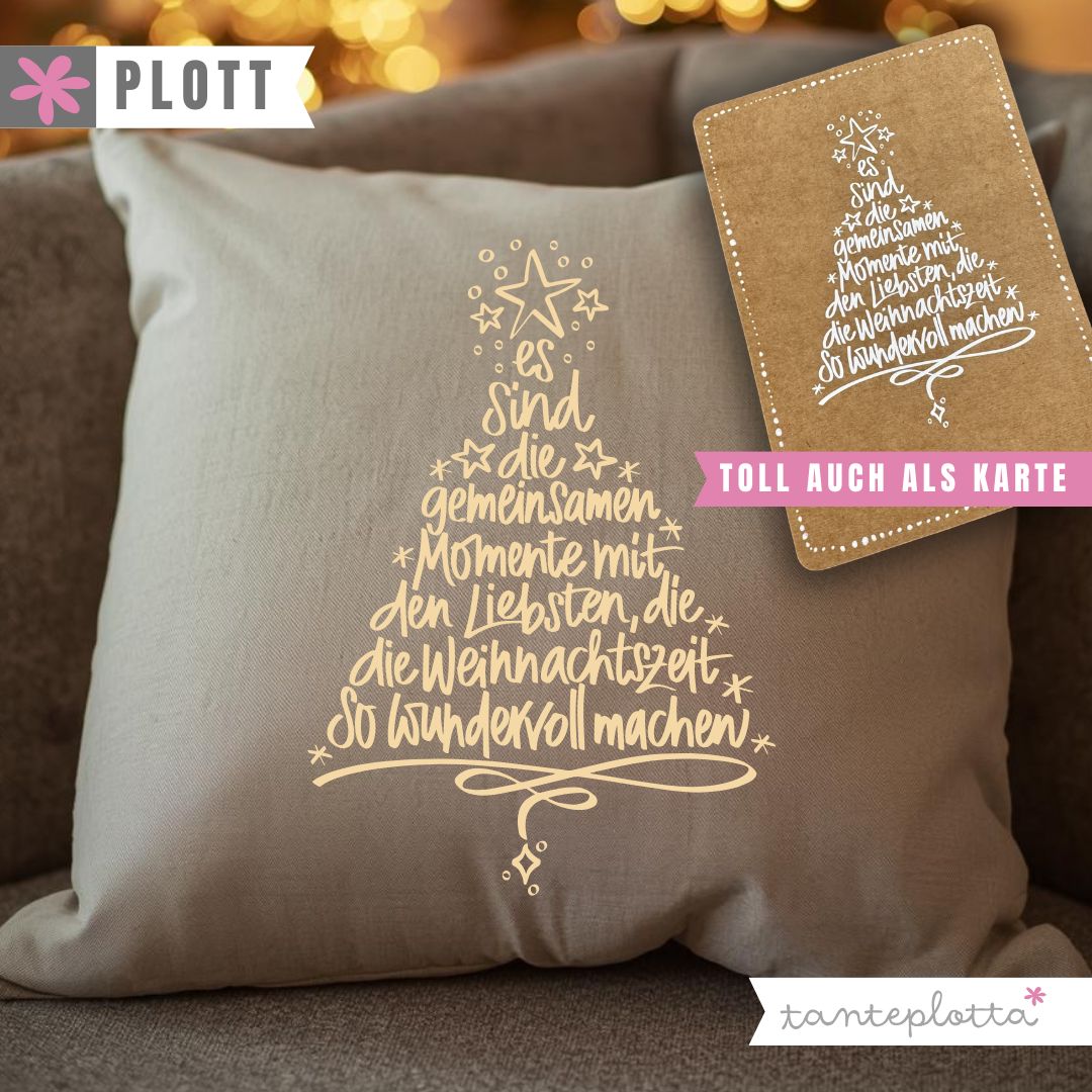 Weihnachtsspruch_tanteplotta Plotterdatei „Weihnachtsspruch" – Bild 1